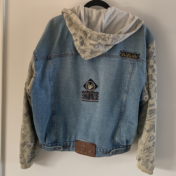 Body Glove Original Vintage Jeans Jacket Bomber Men Size Large Medium - Picture 2 of 10